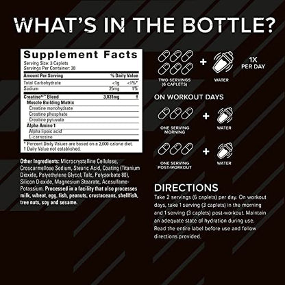 Six Star Creatine Pills Post Workout X3 Creatine Capsules | Creatine Monohydrate Blend Six StarBuy Supplements Australia