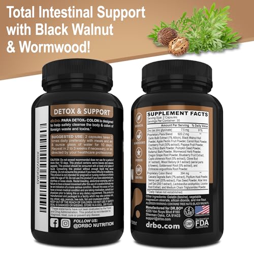 Colon Cleanse Pills Body Detox - Intestinal Guard Cleanser for Stomach - Natural Weight DR. BOBuy Supplements Australia