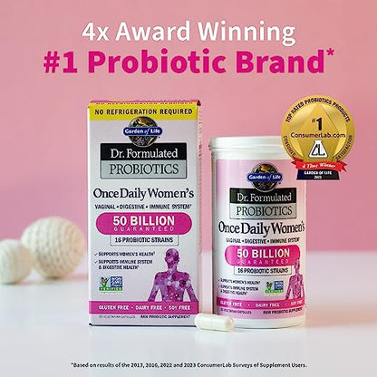 Garden of Life, Dr. Formulated Women's Probiotics Once Daily, 16 Strains, 50 Billion Garden of LifeBuy Supplements Australia