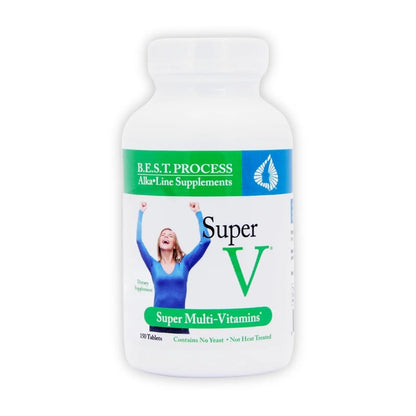 Morter HealthSystem SuperV Best Process AlkaIine — Energizing & Detoxifying Multivitamin — Vitamins & Minerals with Digestive Enzymes, Superfoods and Herbs Morter HealthSystemBuy Supplements Australia