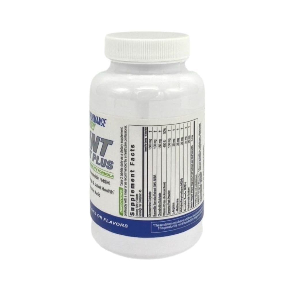 PERFORMANCE INSPIRED Nutrition Joint Support Plus – Glucosamine, Chondroitin, Turmeric & BioPerine – Triple Strength Joint Comfort & Mobility Support – 90 Count PERFORMANCE INSPIREDBuy Supplements Australia