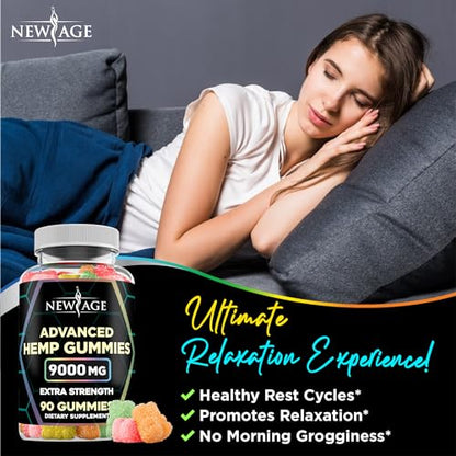 NEW AGE Naturals Advanced Hemp Gummies - Natural Hemp Oil Infused Gummies NEW AGEBuy Supplements Australia