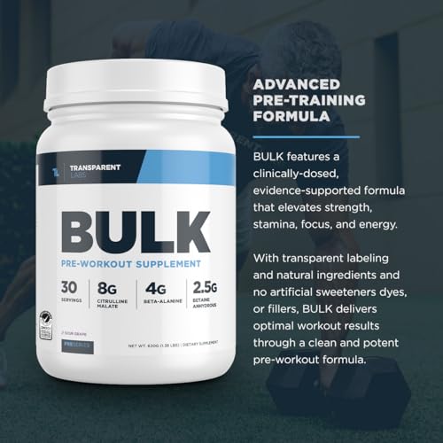 Transparent Labs Bulk Pre Workout Powder - Naturally Sweetened Advanced Pre-Workout Transparent LabsBuy Supplements Australia