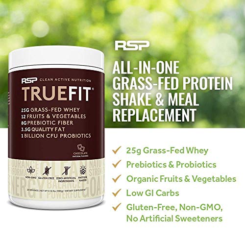 RSP NUTRITION AminoLean Pre Workout Energy (Fruit Punch 30 Servings) with TrueFit Protein Powder (Chocolate 2 LB)