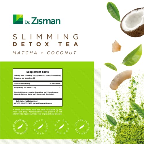 Dr. Zisman ZT Slimming - Matcha-Coconut Detox Blend, Weight Loss Tea with Antioxidant Effects Dr. Zisman ZT Slimming TeaBuy Supplements Australia