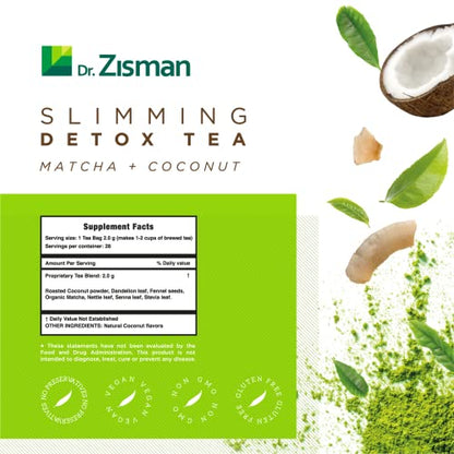Dr. Zisman ZT Slimming - Matcha-Coconut Detox Blend, Weight Loss Tea with Antioxidant Effects Dr. Zisman ZT Slimming TeaBuy Supplements Australia