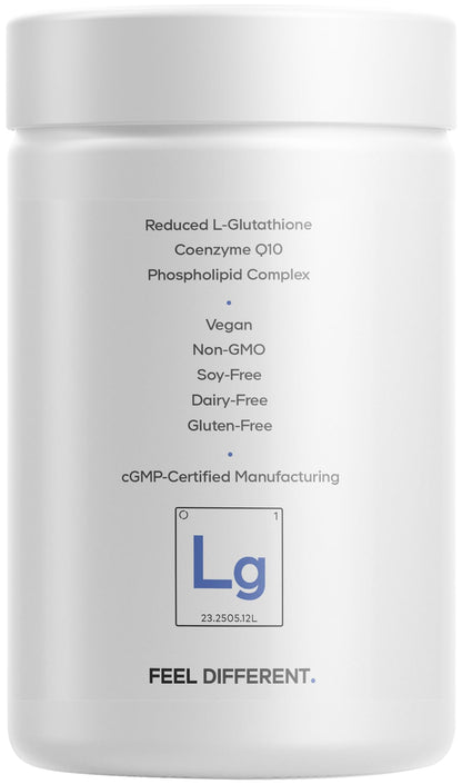 Codeage Liposomal Glutathione+ Supplement - 1000 mg Reduced L-Glutathione Pills, Vitamin C Ascorbic Acid, CoQ10 - Liposomal Delivery - Skin & Antioxidant Support - Non-GMO - 120 Capsules CodeageBuy Supplements Australia