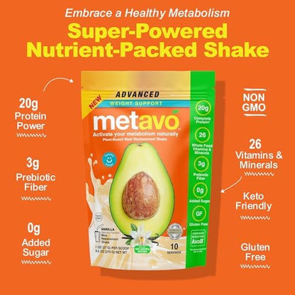 Metavo Advanced Weight Support Meal Replacement Vanilla MetavoBuy Supplements Australia