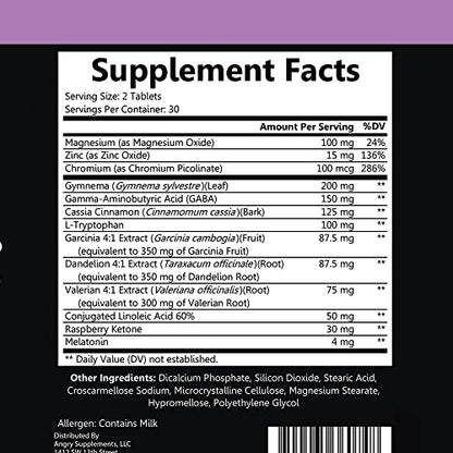 Angry Supplements Skinny Dreams, Night Time for Restful Sleep All-Natural Weight Loss Angry SupplementsBuy Supplements Australia