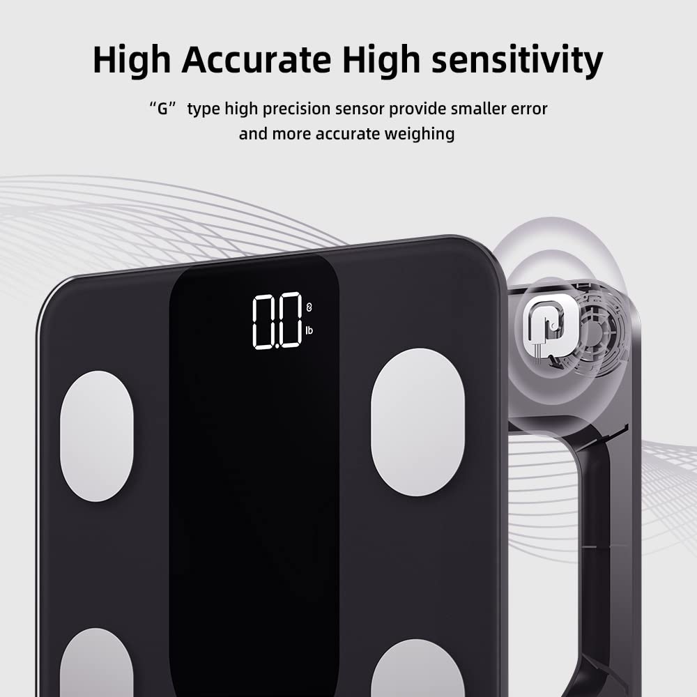 RunSTAR Smart Scale for Body Weight, Digital Bathroom Scale BMI Weighing Body Fat Scale runstarBuy Supplements Australia