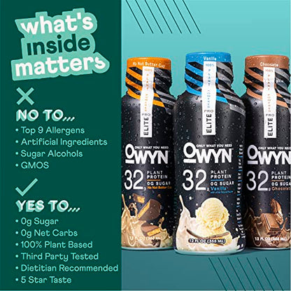 OWYN Only What You Need Pro Elite Vegan High Protein Keto Shake, 32g Protein OWYN Only What You NeedBuy Supplements Australia