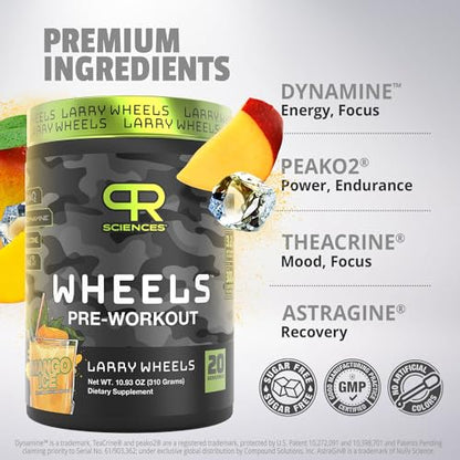 Larry Wheels' Pre Workout - Energy Drink Powder - Pre Workout Powder for Men & Women PR SciencesBuy Supplements Australia