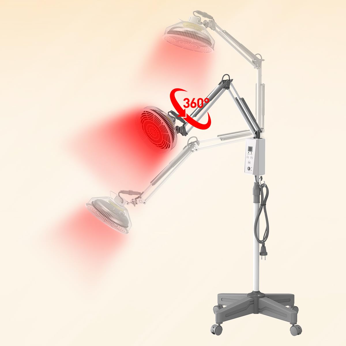 TDP and Infrared Red Light Therapy with Base, 2 in 1 Infrared Heat Lamp Device with 275W Bulb YUNCHIBuy Supplements Australia