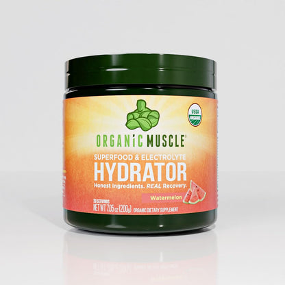 Organic Muscle Hydrator | Natural Electrolyte Powder for Peak Performance & Recovery - Watermelon Flavor, 20 Servings Organic MuscleBuy Supplements Australia