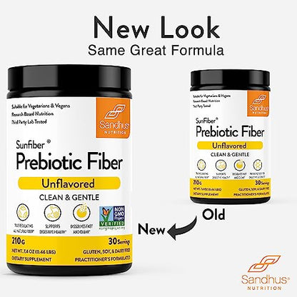 Sandhu's Prebiotic Fiber Supplement Powder –30 Servings- SunFiber® –Low FODMAP Sandhu'sBuy Supplements Australia
