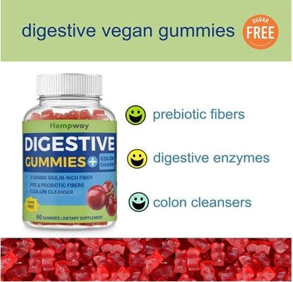 HEMPWAY Fiber Gummies for Digestive Colon Cleanse - Health & Daily Weight Support HEMPWAYBuy Supplements Australia