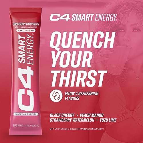 C4 Smart Energy Powder Stick Packs - Sugar Free Performance Fuel & Nootropic Brain CellucorBuy Supplements Australia