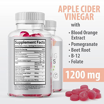 (Official 2 Pack) Slimming Gummies It Works with Apple Cider Vinegar and Sicilian Blood Orange Extract Max-BioBuy Supplements Australia
