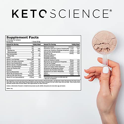 Keto Science Plant Based Protein, Keto Meal Shake, Supports Weight Management Keto ScienceBuy Supplements Australia