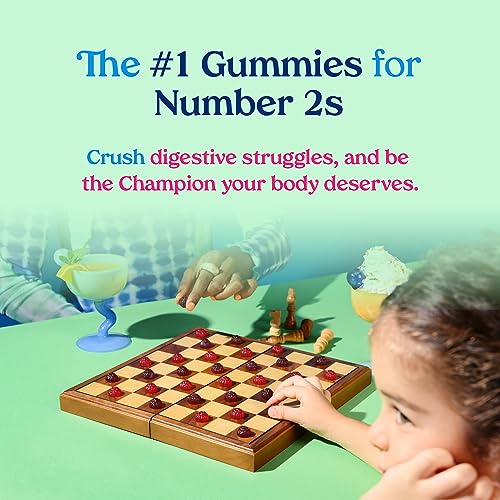 Poop Like a Champion Super Fiber Gummies 6g Fiber - Apple Cider Vinegar & Berries 2 Flavors Poop Like a ChampionBuy Supplements Australia