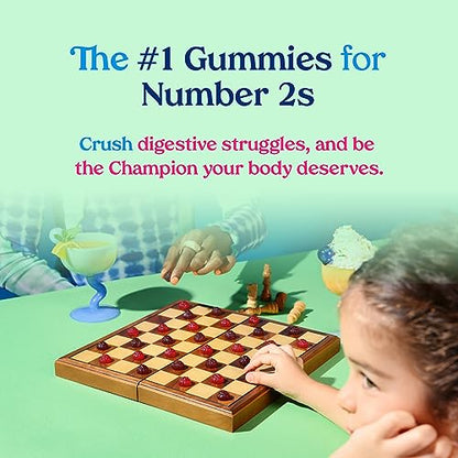 Poop Like a Champion Super Fiber Gummies 6g Fiber - Apple Cider Vinegar & Berries 2 Flavors Poop Like a ChampionBuy Supplements Australia