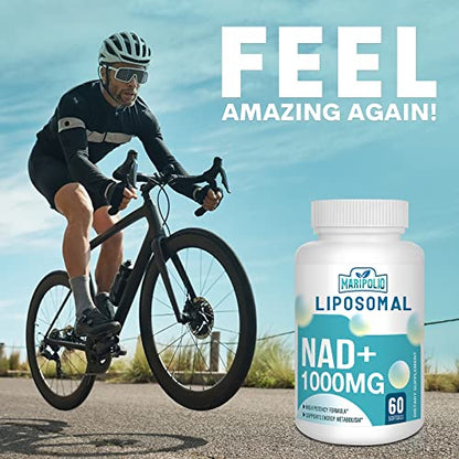 Liposomal NAD+ Supplement 1000 mg | Highest NAD Pontecy | Max Absorption | Pure NAD MaripolioBuy Supplements Australia