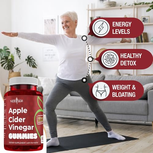 NEW AGE Apple Cider Vinegar Gummies 2-Pack - 120 Count - Immunity & Detox NEW AGEBuy Supplements Australia