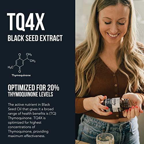 20% Thymoquinone Black Seed Oil Extract Capsules - TQ-Advanced 4X®: Highest Triquetra HealthBuy Supplements Australia