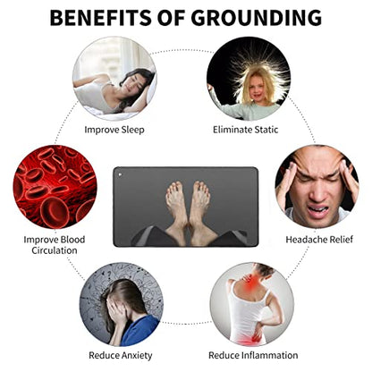 EOHELGRO Grounding Mat Kit, Grounding Mats with 15 Foot Cord, Foot Pad/Computer Mouse Mat EOHELGROBuy Supplements Australia