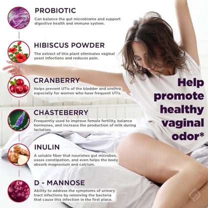 Vaginal Probiotics for Women Digestive Enzymes Gut Health PH Balance Pills, Women's Fuze NaturalsBuy Supplements Australia