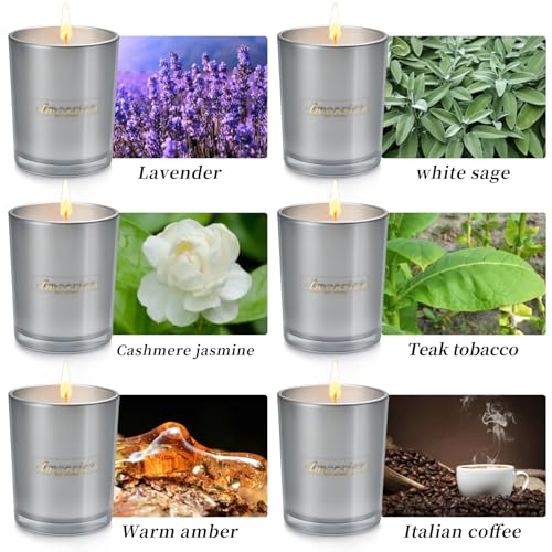6 Pack Candles Clearance, Large Scented Candles, Candles for Home Scented, 35oz 250 Hour Long VSAFHZBuy Supplements Australia