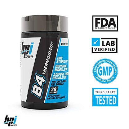 BPI Sports B4 – Extra-Strength Fat Burner – Keto-Friendly – Appetite Suppressant – Caffeine BPI SportsBuy Supplements Australia
