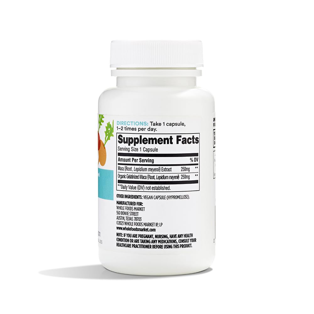 365 by Whole Foods Market, Maca Standardized + Full Spectrum Blend, Libido Support, Vegan Capsules, 60 Count 365 by Whole Foods MarketBuy Supplements Australia