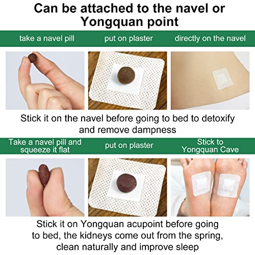 Mugwort Stickers, 40PCs Mugwort Navel Stickers - Parches para Bajar de Peso Rapido ALIVOBuy Supplements Australia