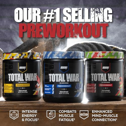 REDCON1 Total War Preworkout - Contains 320mg of Caffeine from Green Tea, Juniper REDCON1Buy Supplements Australia