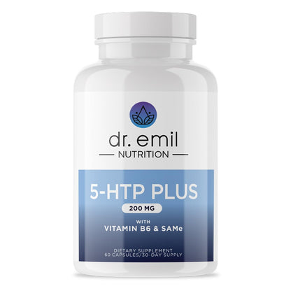 DR. EMIL NUTRITION 200 MG 5-HTP Plus with SAM-e to Maintain Normal Healthy Sleep and Create a Sense of Wellbeing - 5HTP Supplement with Vitamin
