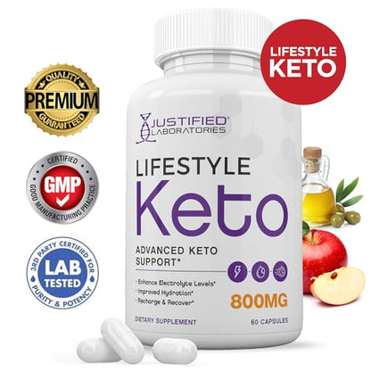 (3 Pack) Lifestyle Keto Pills 800MG Includes Patented goBHB Exogenous Ketones Advanced Justified LaboratoriesBuy Supplements Australia