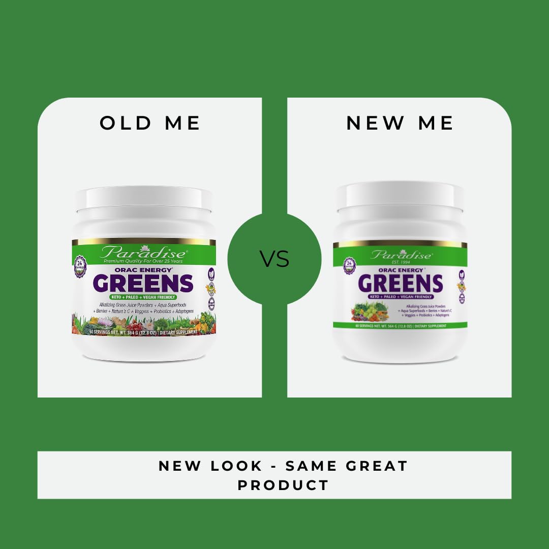 Paradise ORAC Energy Greens Powder Extract, Super Antioxidants, Probiotics for Gut Paradise HerbsBuy Supplements Australia