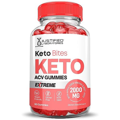Keto Bites Keto ACV Gummies Extreme Formula 2000MG Vegan Non GMO with Pomegranate Justified LaboratoriesBuy Supplements Australia