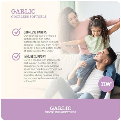 NatureWise Garlic Odorless Softgels 1500mg Support Teeth & Immune System Health NatureWiseBuy Supplements Australia