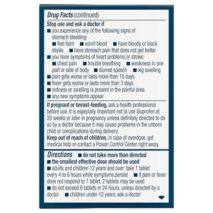 Advil Pain Reliever and Fever Reducer, Ibuprofen 200mg for Pain Relief - 24 Coated Tablets AdvilBuy Supplements Australia
