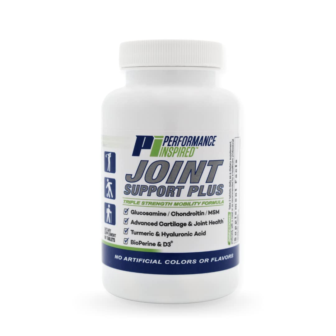 PERFORMANCE INSPIRED Nutrition Joint Support Plus – Glucosamine, Chondroitin, Turmeric & BioPerine – Triple Strength Joint Comfort & Mobility Support – 90 Count PERFORMANCE INSPIREDBuy Supplements Australia