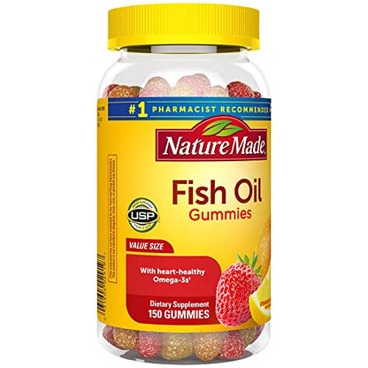 Nature Made Fish Oil Gummies, Omega 3 Fish Oil Supplements, Healthy Heart Support Nature MadeBuy Supplements Australia