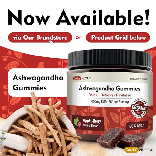 DailyNutra KSM-66 Ashwagandha 600mg Organic Root Extract - High Potency Supplement DailyNutraBuy Supplements Australia
