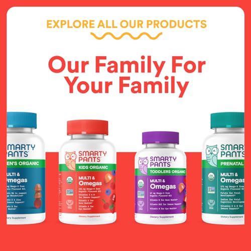 SmartyPants Kids Multivitamin Gummies - Improved Formula: Omega 3 (DHA/EPA), Vitamins D3, C, B12, B6, Vitamin A, K & Zinc SmartyPantsBuy Supplements Australia