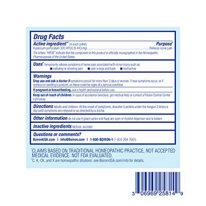 Boiron Hypericum Perforatum 30C Homeopathic Medicine for Relief from Nerve Pain, Toothaches BoironBuy Supplements Australia