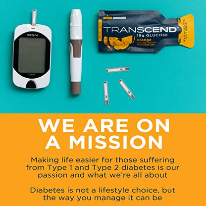 Transcend Glucose Gel Packs - Orange, 30 Pack (1.1oz each) - FSA/HSA TranscendBuy Supplements Australia