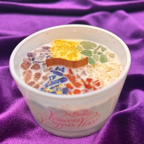 Princess Pippa's Place Healing Candles with Crystals Inside- Natural Soy Wax 7 Stones Crystal Candle Jar Msupps.comBuy Supplements Australia