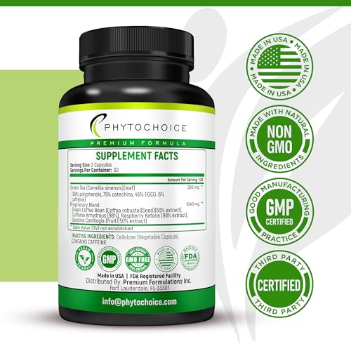 Green Tea Extract-Natural Appetite Suppressant for Weight Loss for Women and Men-Green PHYTOCHOICEBuy Supplements Australia